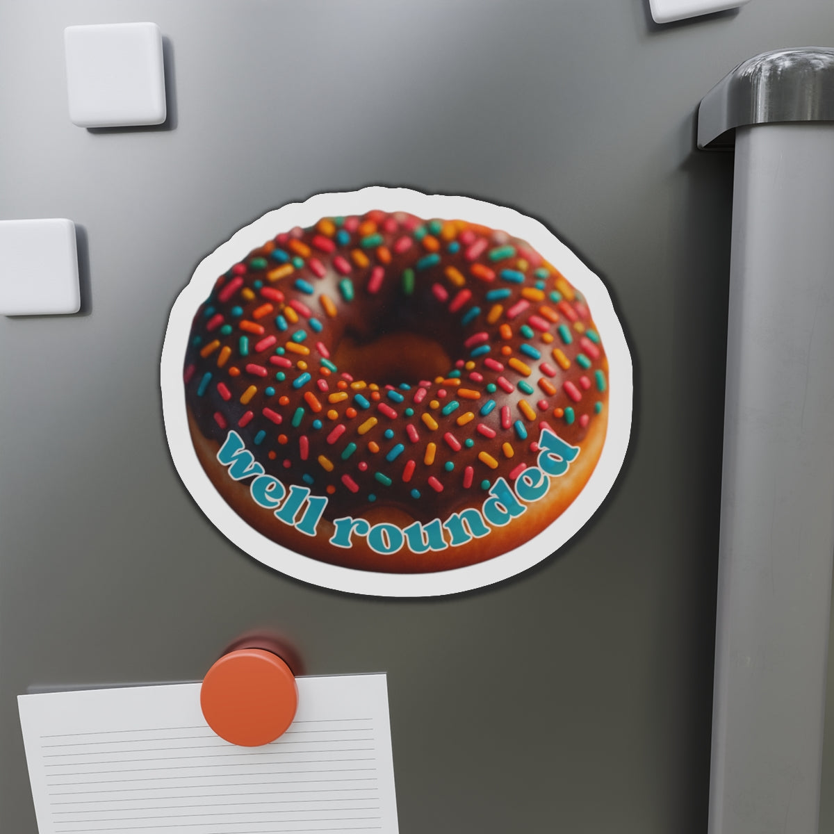 Well Rounded Donut – Die-Cut Magnet 🧲