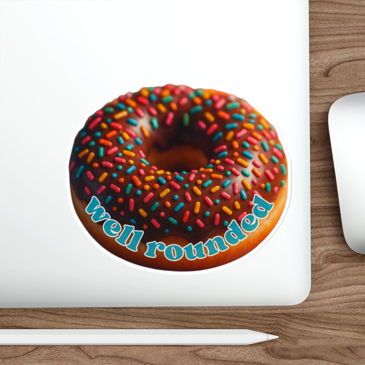 Well Rounded Donut – Die-Cut Sticker | Thick Cut, Thicker Vibes 🍩