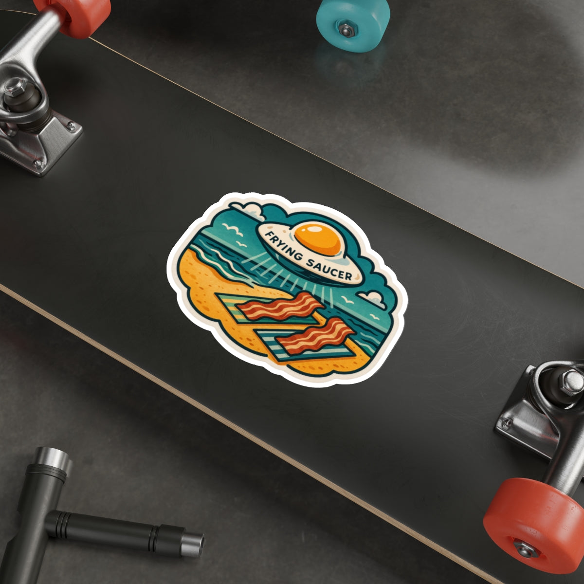 UFO‑ver Easy – Die‑Cut Sticker 🛸🍳