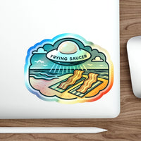 UFO‑ver Easy – Holographic Die‑Cut Sticker 🛸🌈