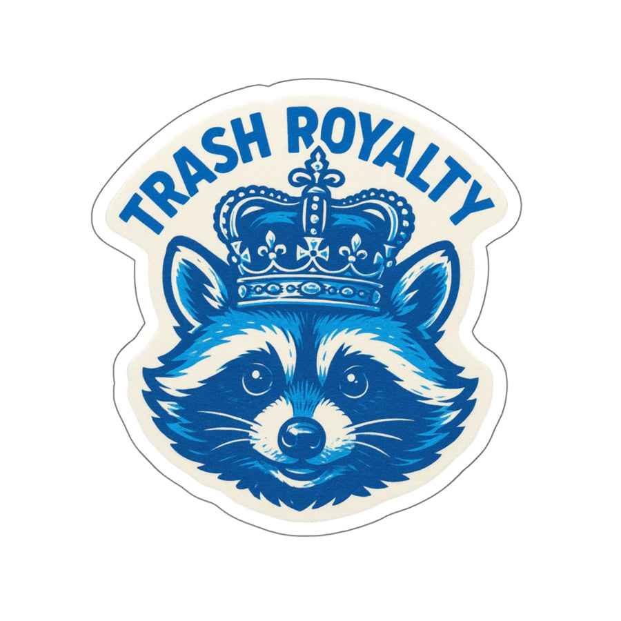 Trash Royalty – Die‑Cut Sticker 👑🦝