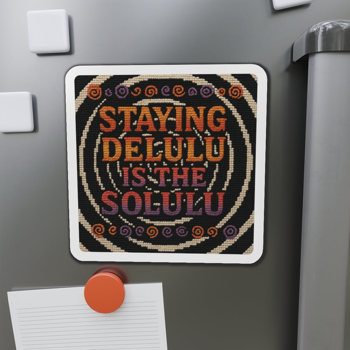 Staying Delulu is the Solulu – Die-Cut Magnet 🧲