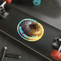 Well Rounded Donut – Holographic Die-Cut Sticker 🍩🌈