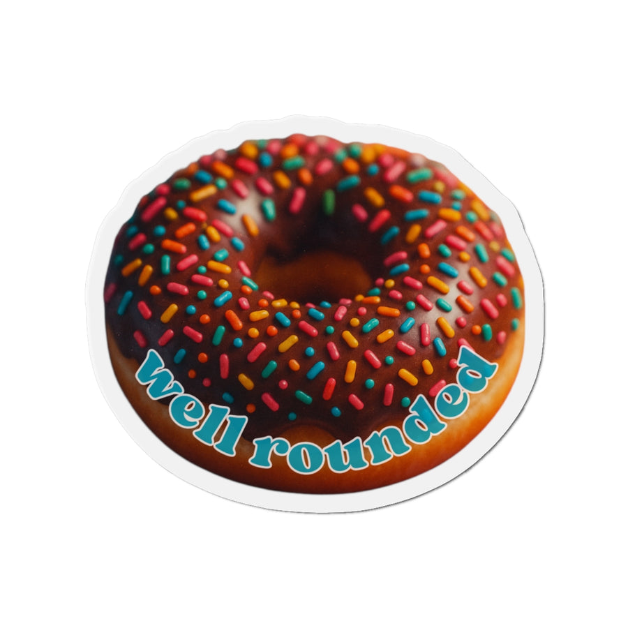 Well Rounded Donut – Die-Cut Magnet 🧲